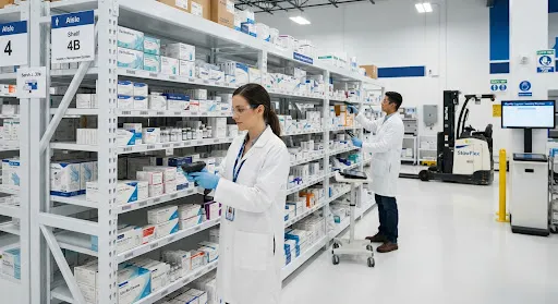 E-commerce fulfillment operations at a StowFlex facility